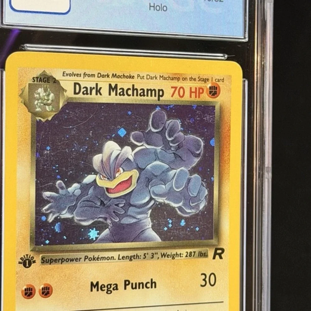 Pokémon Dark Machamp 1st Edition Holo 10/82 CGC 7.5 TCG 200 Team Rocket WotC Vtg